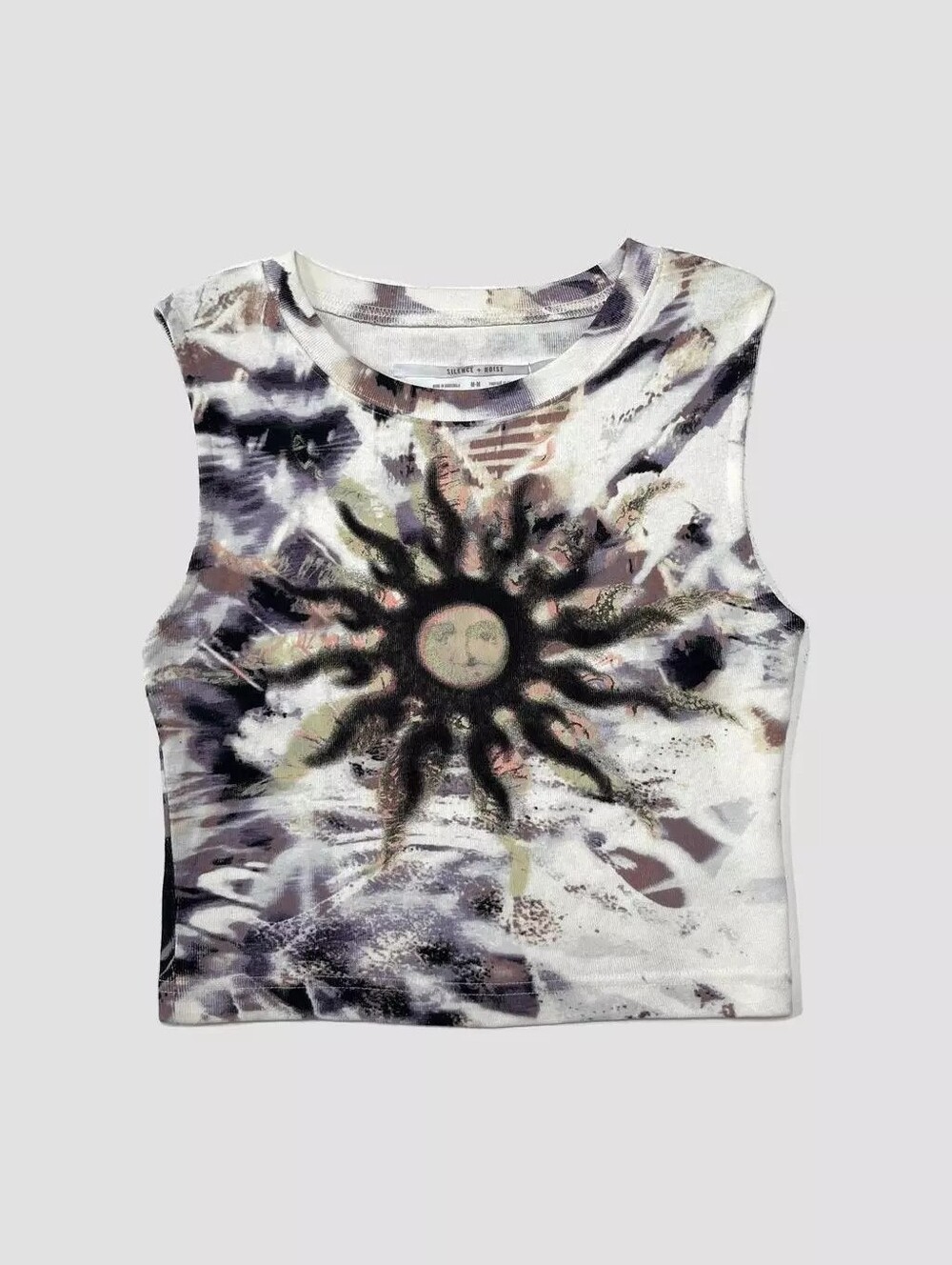 Urban Outfitters Silence And Noise Y2K tie-dye sun print open-back tank